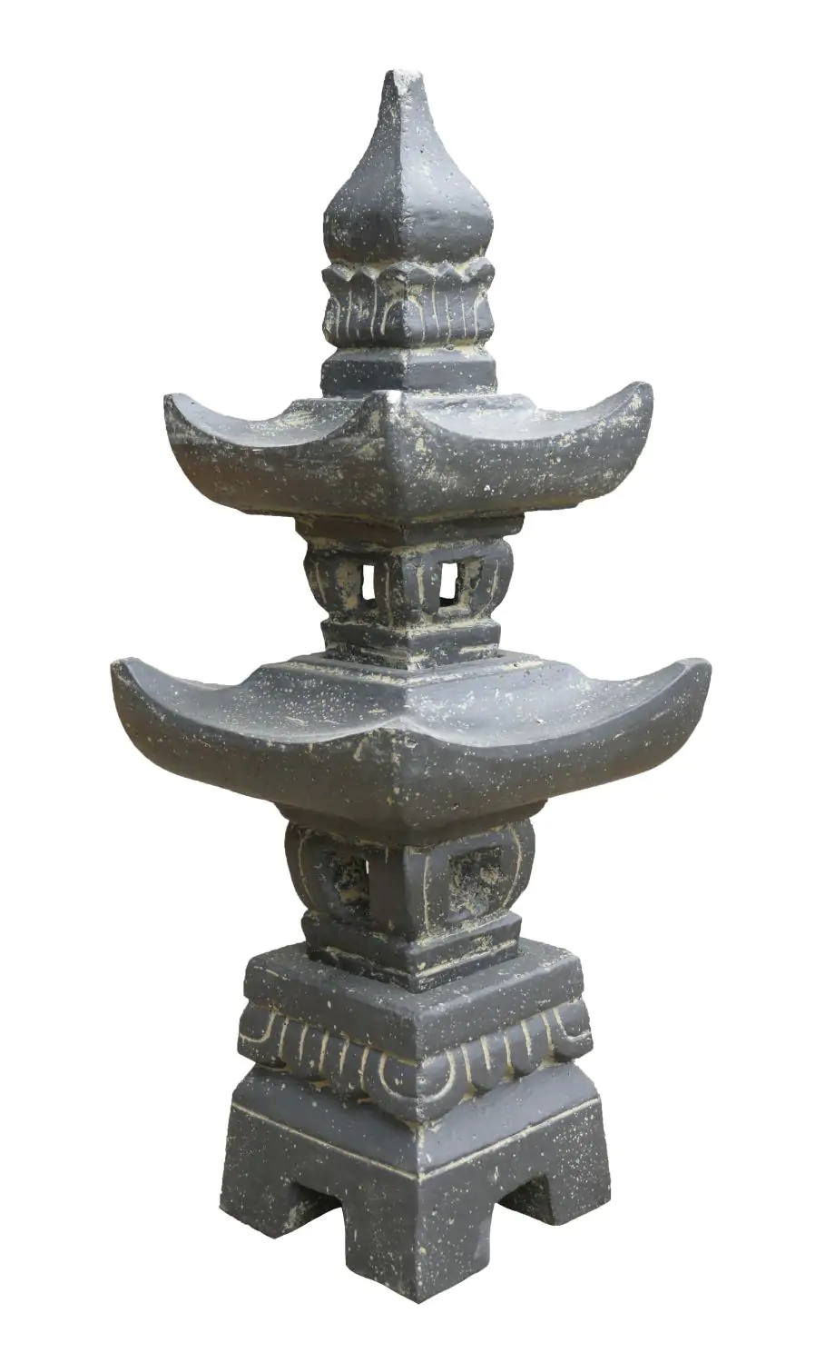  Product image 1 of the product “Pagoda lamp 70cm Height | Cast stone, handcrafted & coloured ”